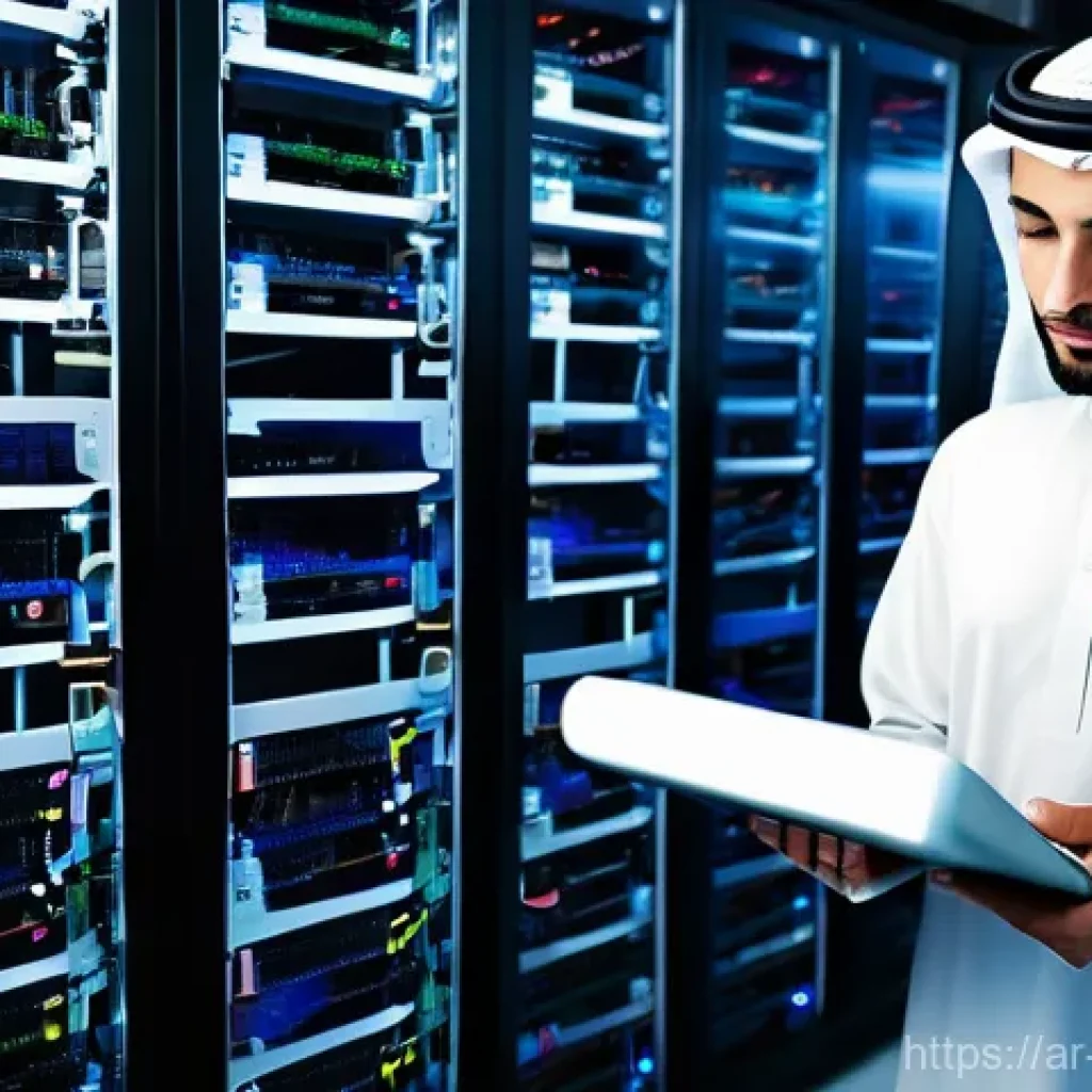 클라우드 서비스 활용을 위한 성공 사례 - **Prompt 1: The Leap to Efficiency in the Arab World**
    "A vibrant, high-angle shot showcasing th...